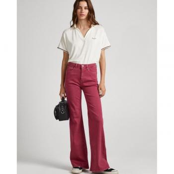 Pantalón campana de mujer tiro alto estilo 5 bolsillos - Pepe Jeans