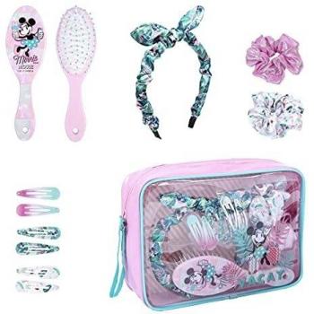 CERDÁ LIFE'S LITTLE MOMENTS Beauty line minnie Set De Belleza Bolsito Accesorios Minnie, Rosa Y Azul