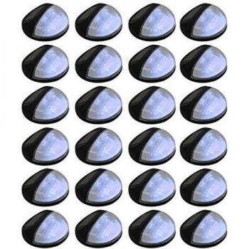 vidaXL 6x Lámparas Solares LED Exterior Redondas 12 cm Blanco Iluminación Casa