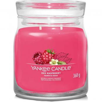 Yankee Candle Red Raspberry Scented Candle - Signature 368 g, Medium Jar Candle