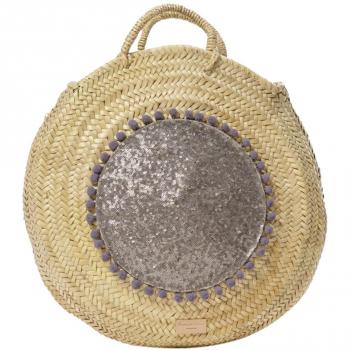 Ansa per Ansa Menorca Duna R, Bolso de Mano para Mujer, Plateado