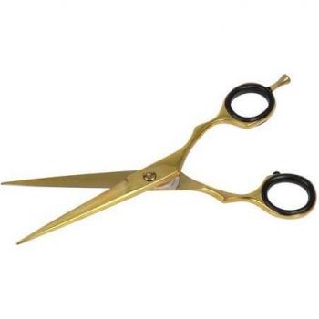 Tijera Profesional Zenish 6 Pulgadas Metal Dorado y Negro