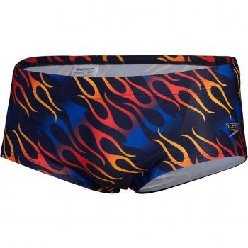 Speedo Bañador de hombre Club Training Allover Brief 13.5 cm Azul