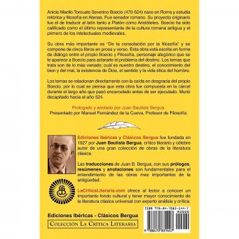 Los Estoicos: Boecio: de La Consolación Por La Filosofia. La Crtica Literaria. Prologado y Anotado Por Juan B. Bergua.: Boecio: de La Consolacion Por ... Prologado y Anotado Por Juan B. Bergua.