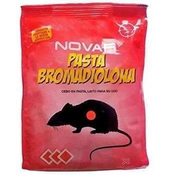 NOVAR 4043 Pasta Bromadiolona raticida Cebo atrayente Mata Ratas y Ratones Bolsa 150 Gramos