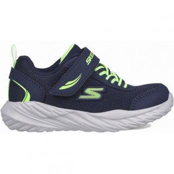 Skechers Boys Nitro Sprint Athletic Sneaker, Size: UK 7, Colour: Navy