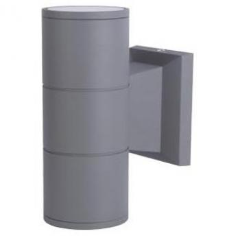 Dual GU10 Wall Lamp Fixture, IP54 - Grey