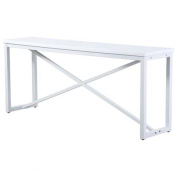 Consola Decorativa de Madera y Metal Oklahoma 180x45x76 cm con Almacenamiento Adicional