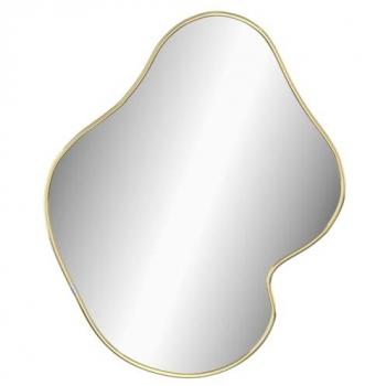 Espejo de Pared Dorado Colgante 50x40 cm para Dormitorio, Tocador, Salón y Decoración del Hogar