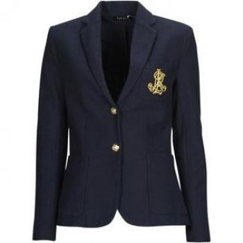 Lauren Ralph Lauren Anfisa-Lined Women's Blazer Jacket in Marine, Slim Fit XS
