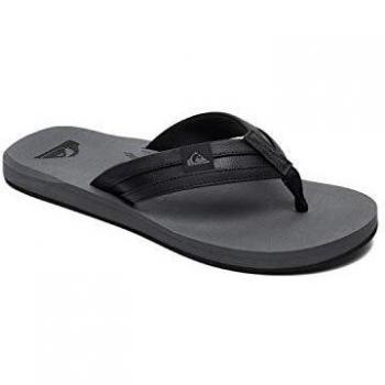 Quiksilver Carver Squish-Sandals for Men, Chanclas abatibles. Hombre, Black Grey Black, 45 EU