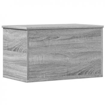 Caja de almacenamiento Madera de ingeniería Gris Sonoma 60x35x35 cm, Caja de Mantas, Cofre de Almacenamiento, Baúl de Juguetes, Caja de Juguetes