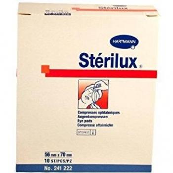 Compresas Oftálmicas Estériles Hartmann Sterilux - Pack de 10 (56 x 70 mm)