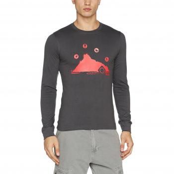 Izas Penino Camiseta de Manga Larga, Hombre, Gris