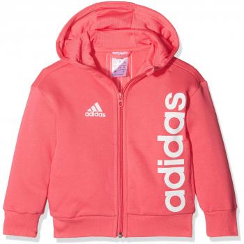 adidas Lk Lin Fz Hoodi Sudadera, Baby, Supros / Blanco, 110