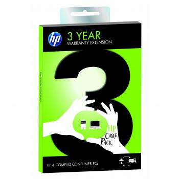 HP 3 Year Care Pack wPickup and Return Support for Consumer Desktops and Notebooks