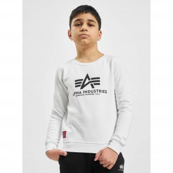 Alpha Industries Basic White Pullover Sweatshirt for Men (16 Years)