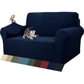 MAXIJIN, Las más Nuevas Fundas de sofá Jacquard de 2 plazas, Fundas Antideslizantes para el Asiento del Amor del Perro, Fundas Protectoras
