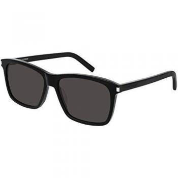 Saint Laurent SL 339 Black/Grey Sunglasses, Male, Size: 57 MM