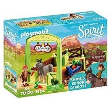 Playmobil - Establo Trasqui y Señor Zanahoria Juego con Accesorios, Multicolor