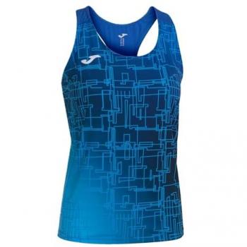 Camiseta de tirantes para mujer Joma Elite VIII color royal, diseñada para running, ligera y transpirable