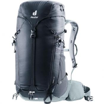 Mochila Deuter Trail 30L Unisex Negra-Gris para Senderismo y Trekking