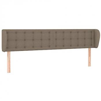 Cabecero de Tela Gris Taupe con Orejas 163x23x78/88 cm