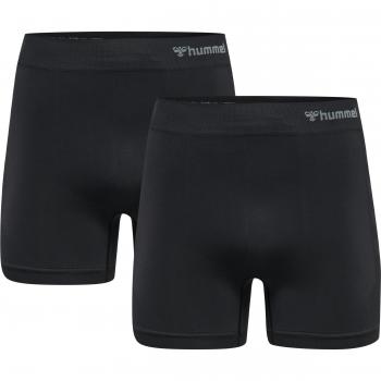 Hummel Jack Seamless Boxer Shorts (Pack of 2) - XL Black