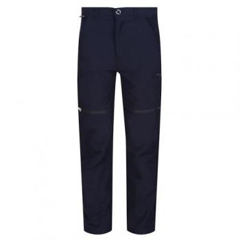 Regatta Kids' Highton Stretch Zip-Off Walking Trousers Navy, Size 13 Years