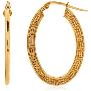 Córdoba Jewels | Pendientes en plata de ley 925 bañada en oro con diseño Egipcian Oval Gold