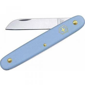 Navaja Suiza para Flores Victorinox Ecoline 3.9050.25B1 con Hoja de 5,5 cm y Mango de Nylon de 10 cm en Blíster Azul Claro