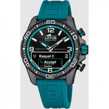Reloj Lotus Connected 20000/5 Smartwatch Sport Turquesa con correa de caucho azul