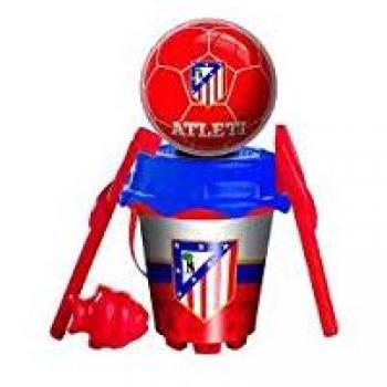 Atletico de Madrid - Set Cubo Castillo de 18 cm con regadera