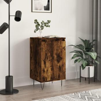 Aparador de madera de ingeniería roble ahumado 40x35x70 cm, mueble de almacenaje para salón, buffet auxiliar y armario de almacenamiento
