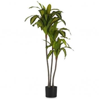 Planta Decorativa Hoja Ancha Verde Plástico 70 x 120 x 70 cm