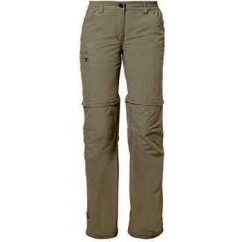 Vaude Farley ZO - Pantalones de senderismo para mujer, color Verde