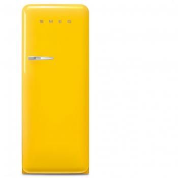 Frigorífico-Congelador Smeg FAB28RYW5 | Estilo Retro Años 50 | Color Amarillo | Bisagra Derecha | Clase Energética D | Altura 1.54 metros