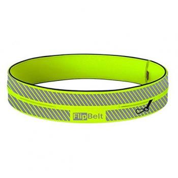 Reflective Neon Yellow Fitness Belt Unisex L