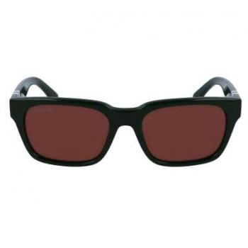 Lacoste Men's Dark Green Sunglasses L6007S with Solid Brown Lens - 54 MM