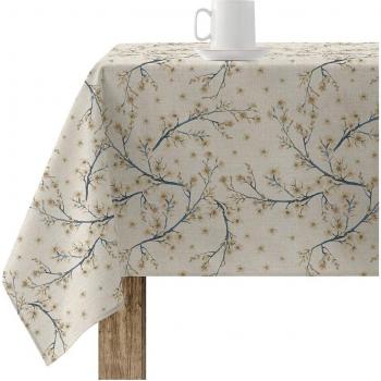BELUM Mantel antimanchas con diseño de flores sakura, confeccionado en tejido de algodón-poliéster
