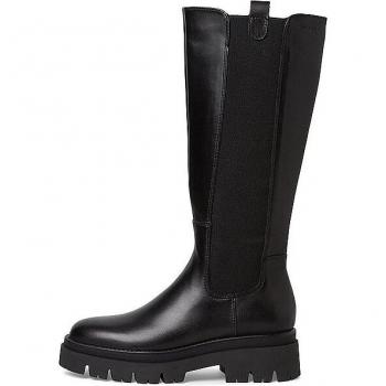 Botas de cuero Tamaris negras con cremallera - mujer - 39