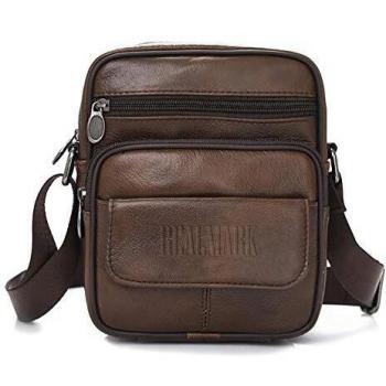 Cuero Bolso Bandolera Messenger Negocios Monedero Bolsa maletín portátil Bandolera de los Hombres