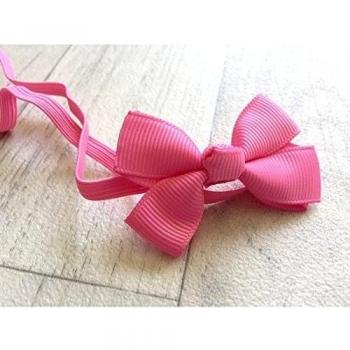 Bandeaux double noeuds, Modèle rose moyen