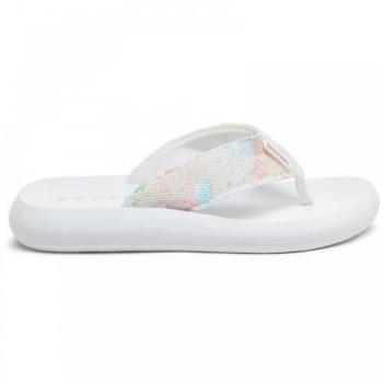 Rocket Dog Women's White Textile Spotlight Sandals - Size UK 7