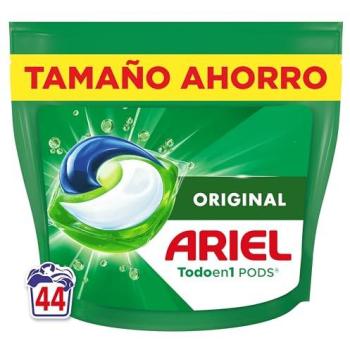 Detergente en Cápsulas Ariel Original 44 Lavados, Todo en 1, Platinum, Limpieza Increíble