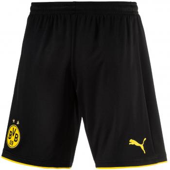 Puma BVB Replica - Pantalones cortos de hombre, color Black/Cyber Yellow, tamaño large
