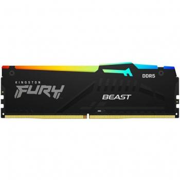 Kingston FURY Beast RGB 16GB 6000MHz DDR5 CL40 DIMM Single Stick Desktop Memory
