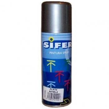 Sifer pintura spray esmalte acrili.brillante 200ml plata estela