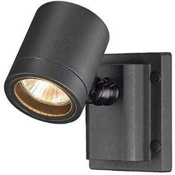 Aplique de exterior Myra, 1 luz, antracita, GU10, max. 50W, IP55