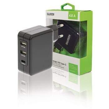 Cargador de 48 A en Color Negro Sweex NE550640728